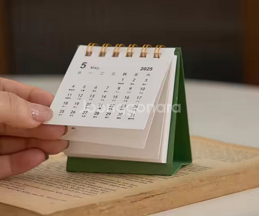 2026년 포인트 탁상 미니 달력 새상품 3종색상--2