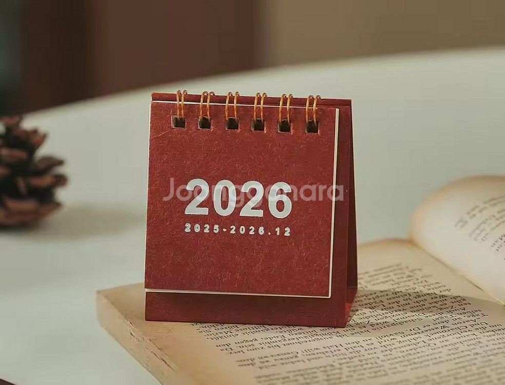 2026년 포인트 탁상 미니 달력 새상품 3종색상--0