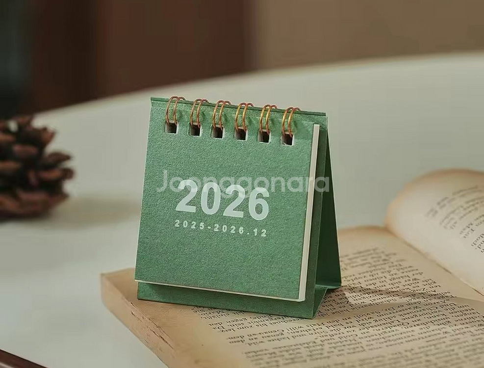 2026년 포인트 탁상 미니 달력 새상품 3종색상--1