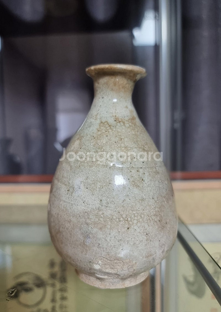 골동품 도자기 조선백자 김해백자 도쿠리병 주병--1