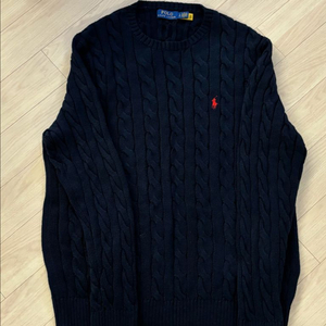 폴로랄프로렌 케이블 니트 코튼 스웨터 남성 네이비 LG