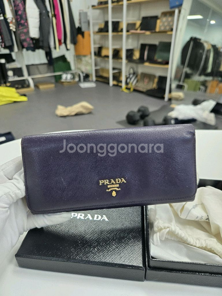 [A급컨디션]프라다 사피아노 장지갑--0
