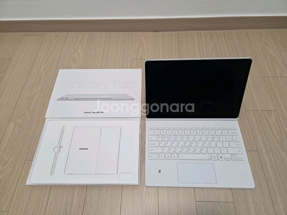 갤럭시탭S10+ 5G 512G 자급제+ 정품키보드북커버--0