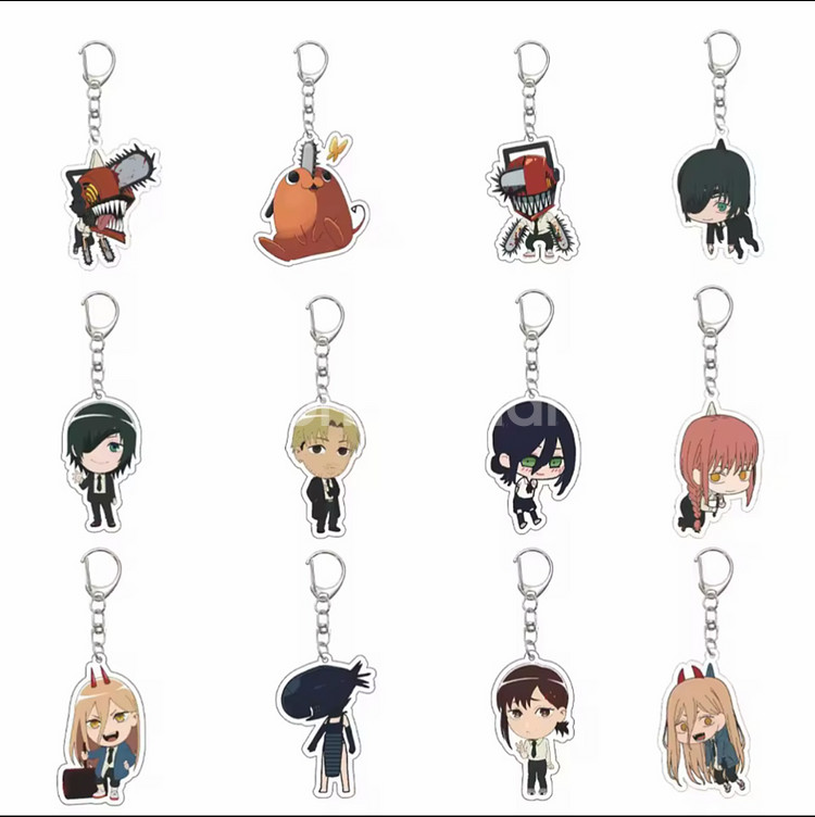 체인소맨 귀여운 키링 ~ 피규어 판넬 새상품 미개봉--0