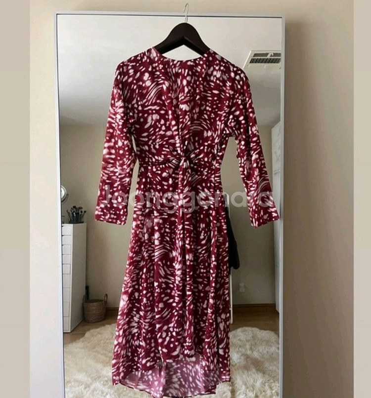 maje 쉬폰 롱원피스(38)--0