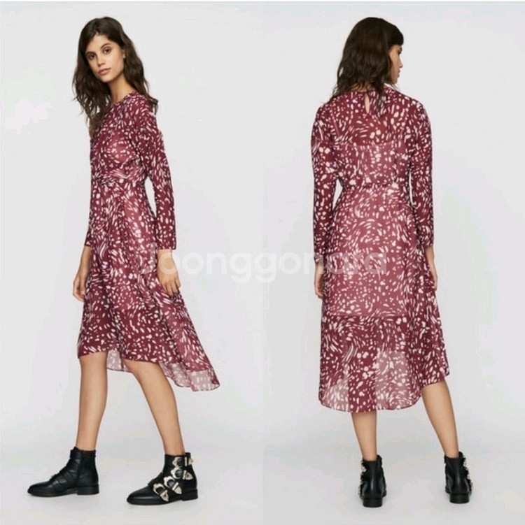 maje 쉬폰 롱원피스(38)--3