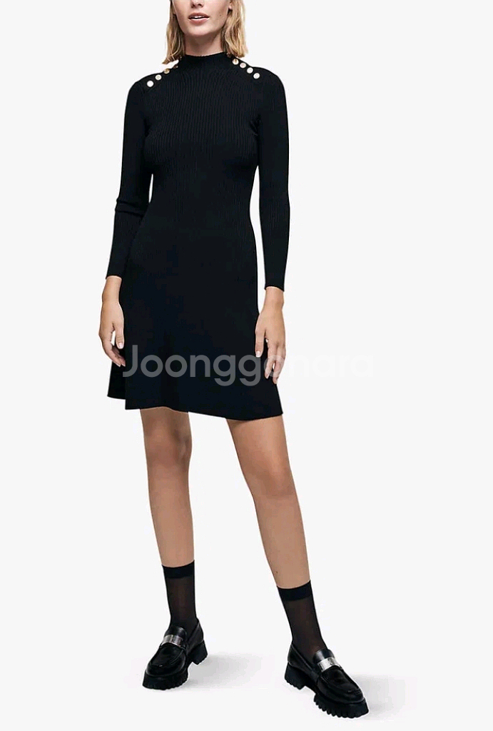 maje 골지니트 원피스 38--0