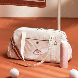 스타벅스 라코스테 멀티플백 아이보리 판매 프리퀀시 가방