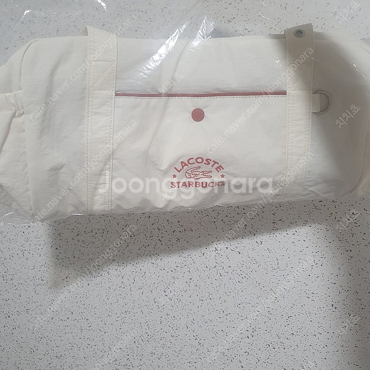 스타벅스 라코스테 멀티플백 아이보리 판매 프리퀀시 가방--1
