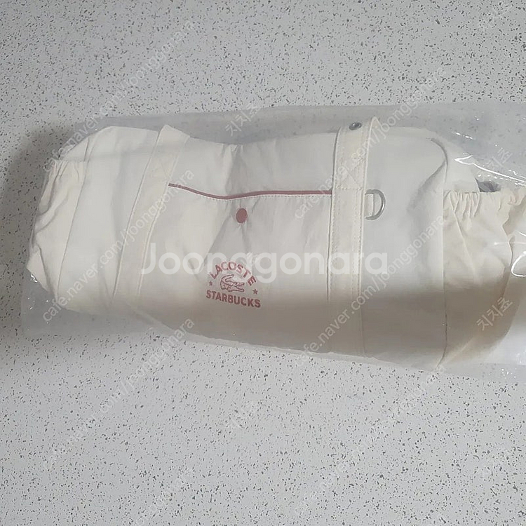 스타벅스 라코스테 멀티플백 아이보리 판매 프리퀀시 가방--3