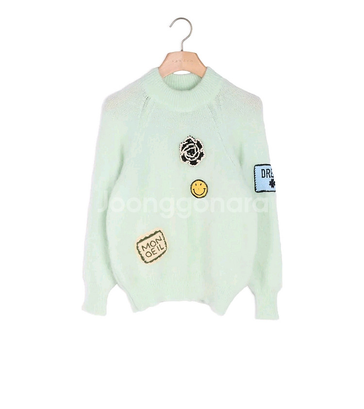 sandro 모헤어 패치 니트(2)--1