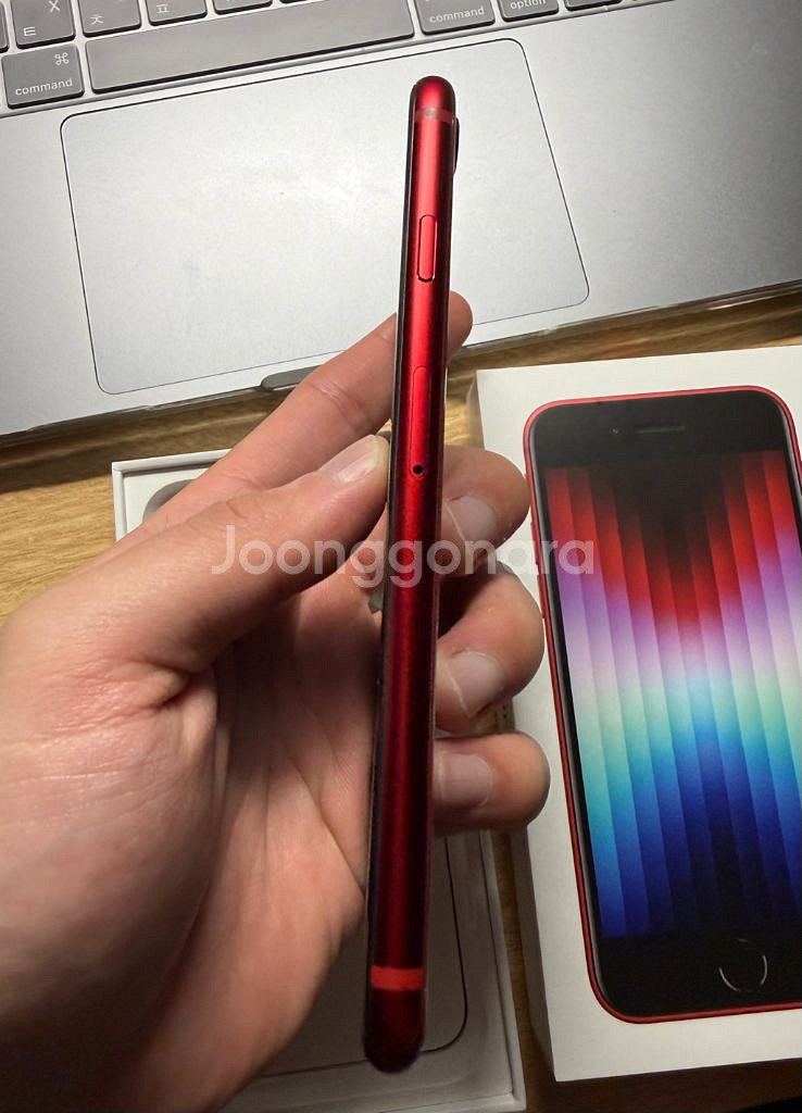 아이폰SE3 레드 128GB 풀박스--2