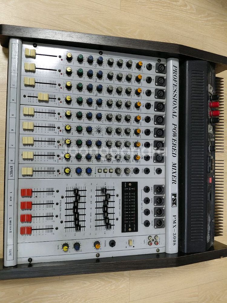 야마하 앰프 800w 믹서앰프내장형 스피커 셋트--5