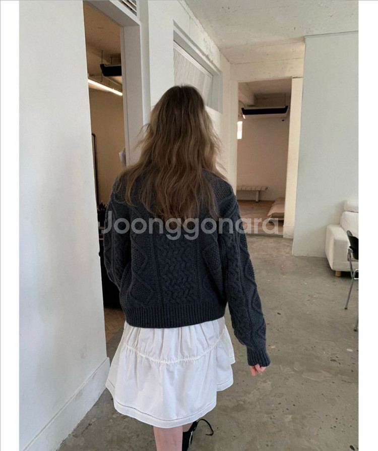 포에토 foeto 피셔맨 가디건 차콜--1