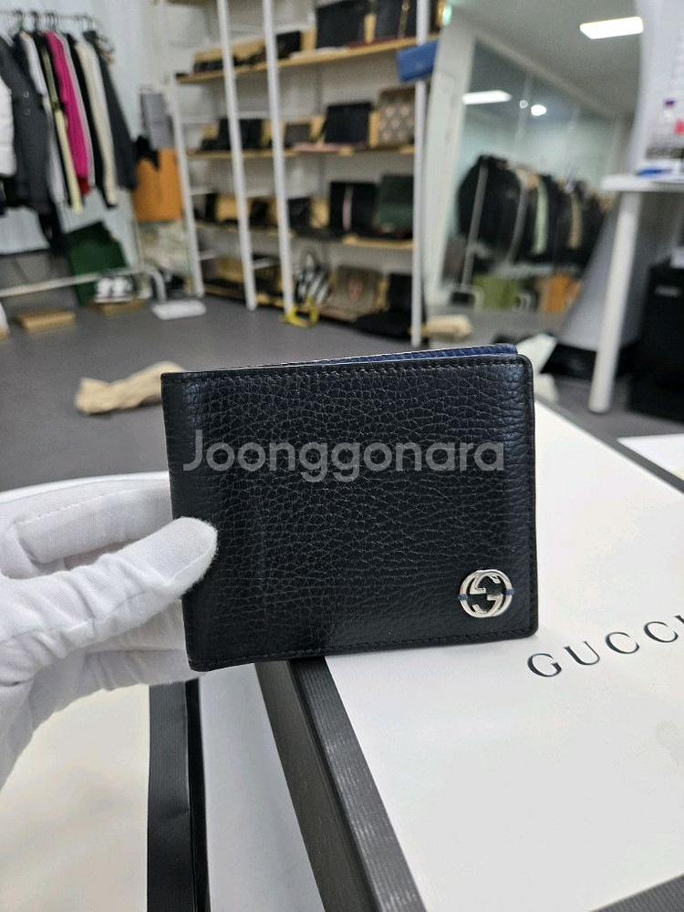 [A급컨디션]구찌 인터로킹 반지갑--0