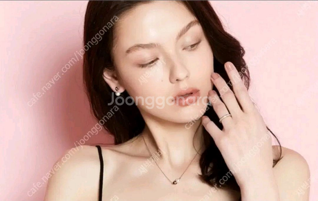 골든듀 18k 스윗베리진주 다이아몬드 귀걸이 상태최상--3