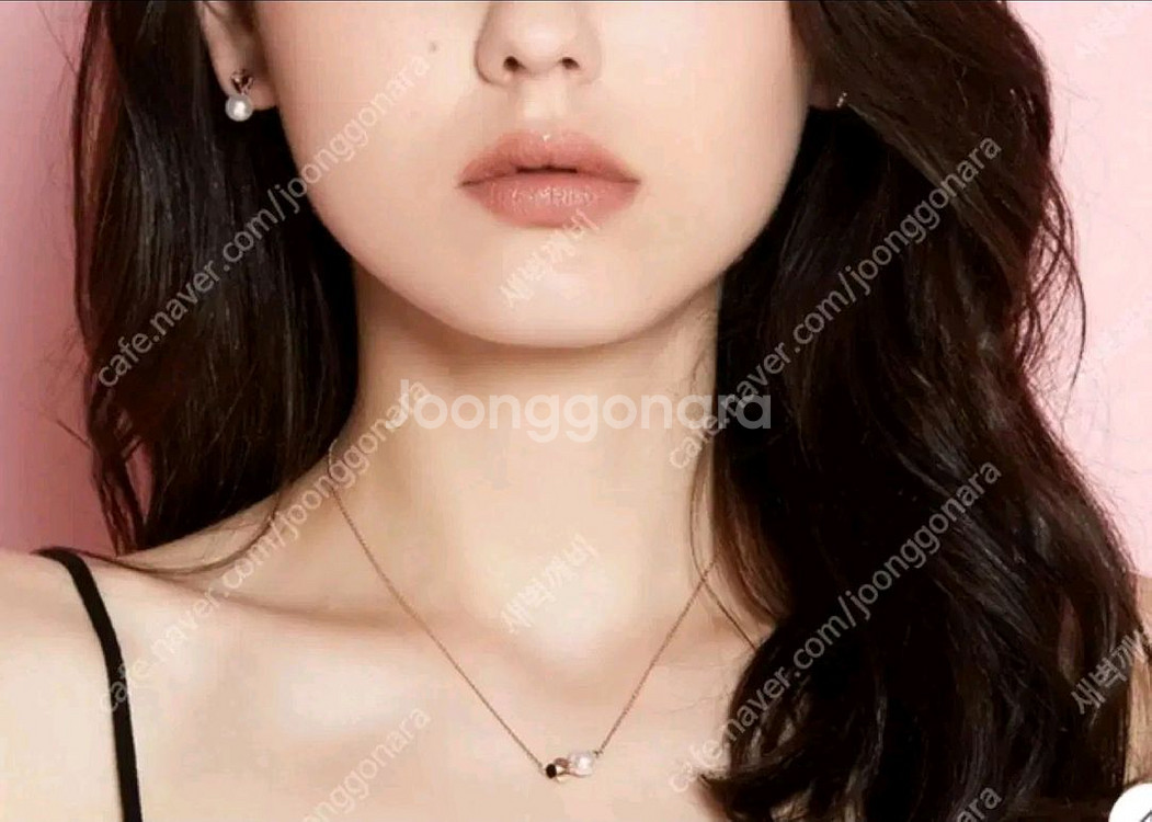 골든듀 18k 스윗베리진주 다이아몬드 귀걸이 상태최상--2