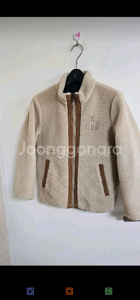 헤지스 키즈 리버시블 양면 패딩후리스145.--0