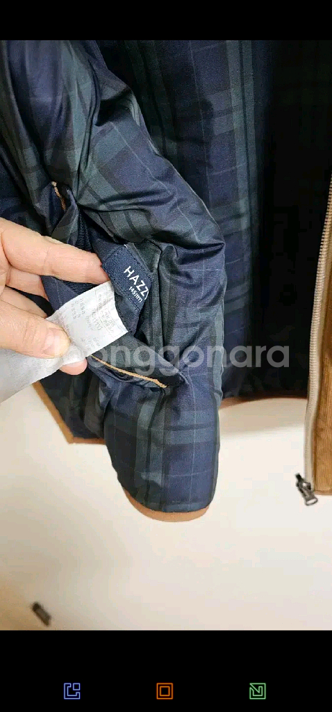 헤지스 키즈 리버시블 양면 패딩후리스145.--6