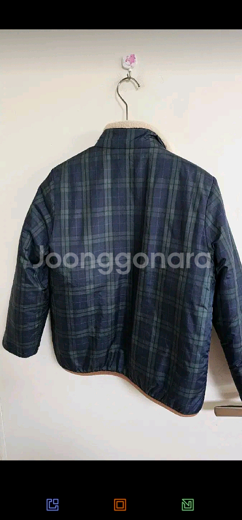 헤지스 키즈 리버시블 양면 패딩후리스145.--3