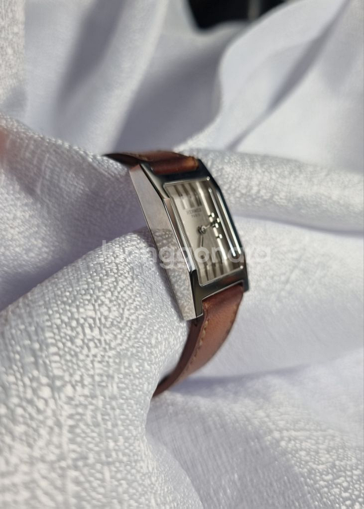 에르메스 탱크 텐덤 3D글라스 여성용 쿼츠시계--1