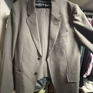 유니클로u 셋업 그레이