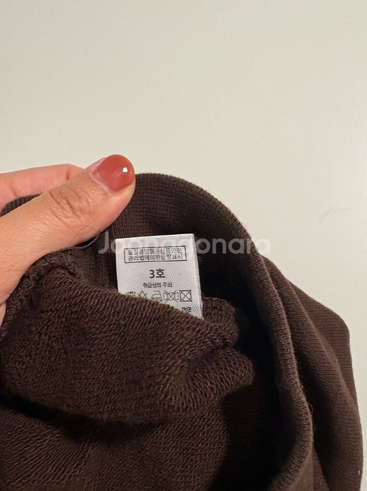 baie.b 베이직 크롭 맨투맨 브라운--1