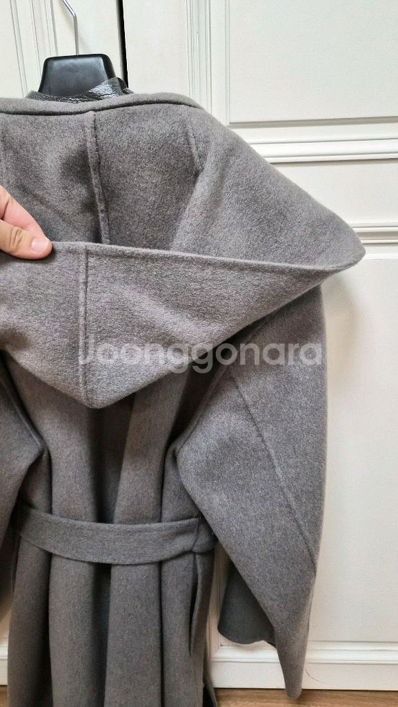 한섬 타임 캐시미어 블렌드 핸드메이드 코트--4