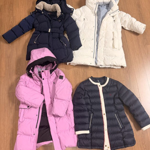 헤지스롱패딩 헤지스경량패딩 일괄 4벌 120