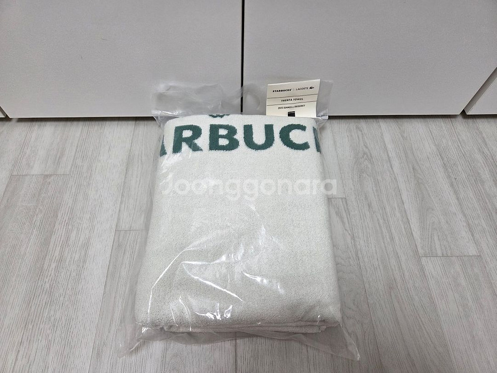 스타벅스 라코스테 트렌타월 새상품--0