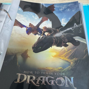 드래곤 길들이기 아트카드 롯데시네마 특전