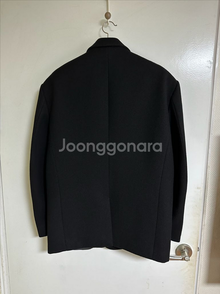 (M)렉토 싱글 브레스티드 오버사이즈 울 자켓--2