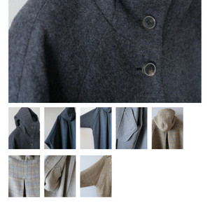 위켄드 런드리 리스트 Hooded wool coat