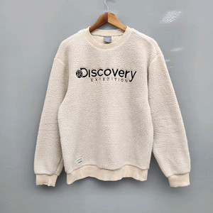 디스커버리 익스페디션 뽀글이 맨투맨 아이보리