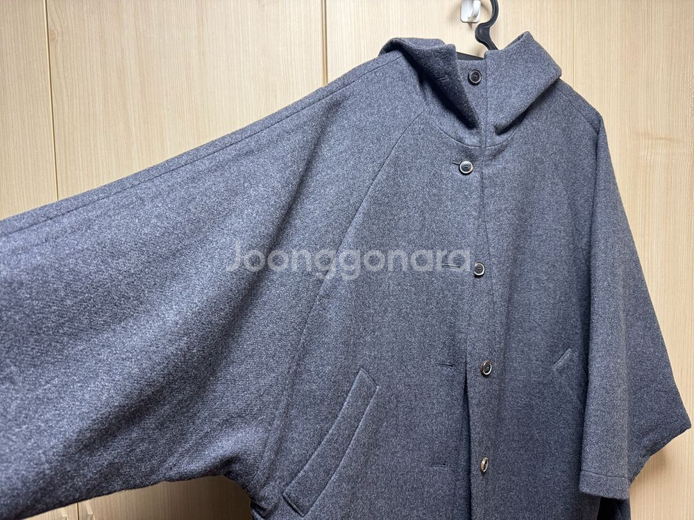 위켄드 런드리 리스트 Hooded wool coat--12