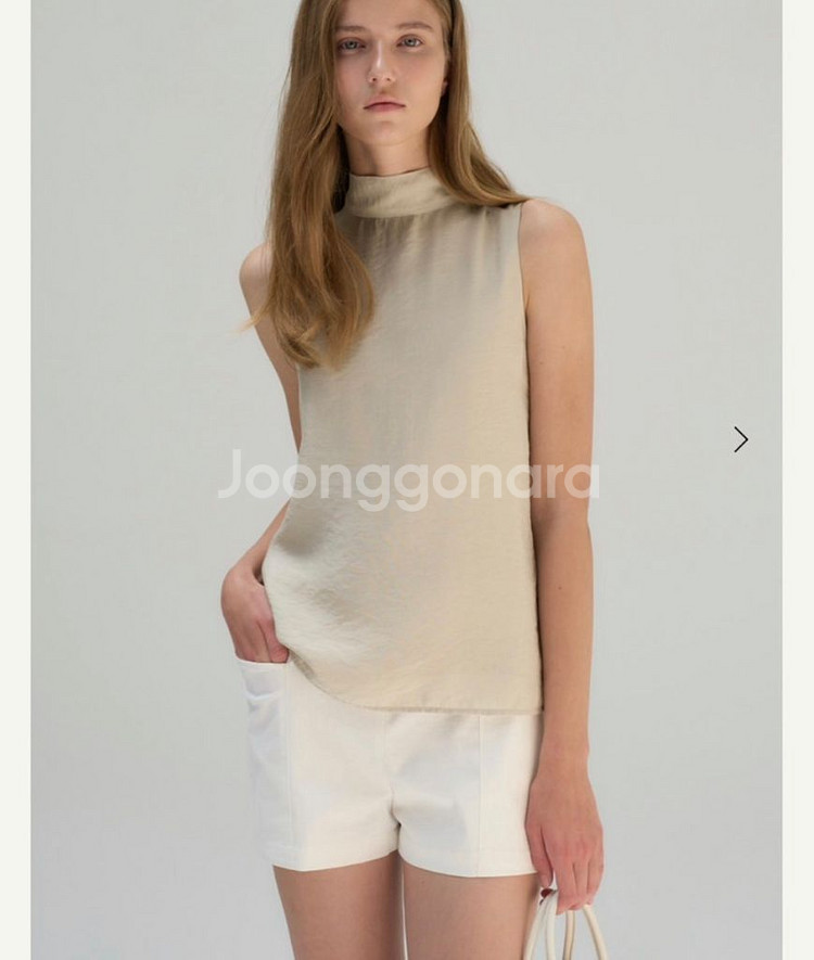 시에 센느 백타이 블라우스 차콜네이비 S 새상품--0