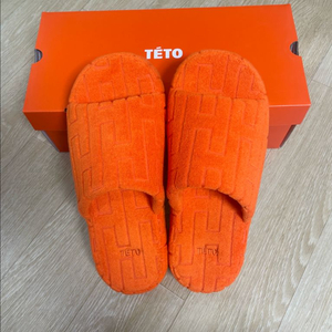 테토 슬리퍼 실내화 라지 265-285mm 오렌지 주황