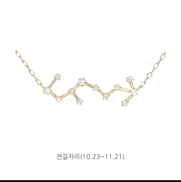 14K 로이드 전갈자리 목걸이--6