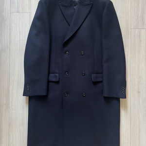 포터리 멜튼울 페코렘 더블코트 다크네이비
