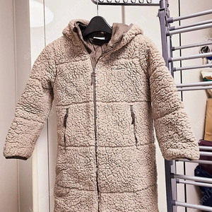 컬럼비아 키즈 롱 플리스 패딩 코트 베이지 130