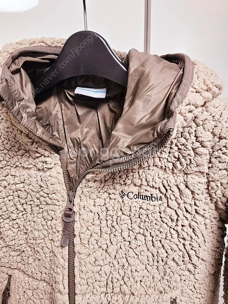 컬럼비아 키즈 롱 플리스 패딩 코트 베이지 130--2