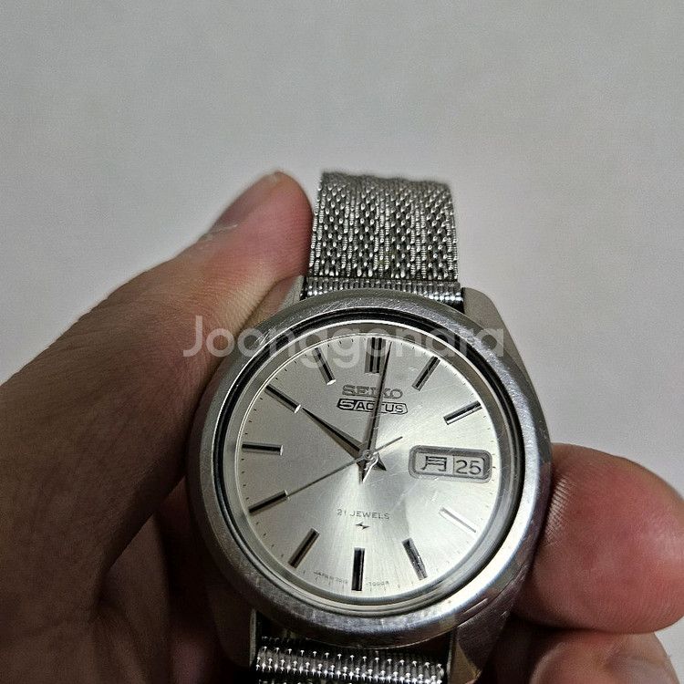 세이코 5 액터스 21 쥬얼 오토매틱 시계--8