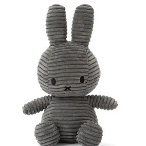 miffy 미피 코듀로이 토끼 애착 인형 그레이 - 2