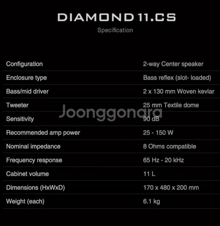 Wharfedale 와피데일 다이아몬드 11 센터스피커--7
