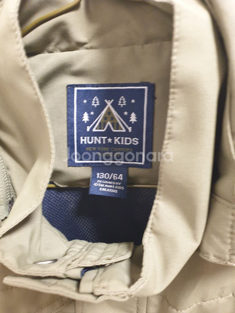 헌트 키즈 후드 조끼 130사이즈 새상품--1
