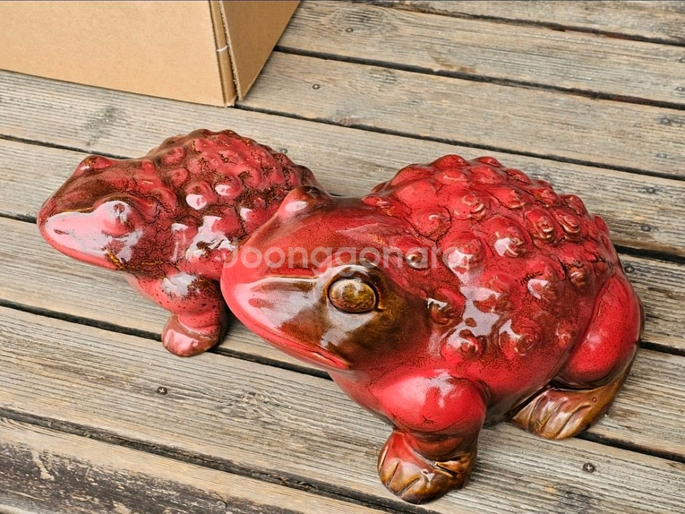 새거 도자기 두꺼비 장식품 2개 세트 개 별 구매가능--0