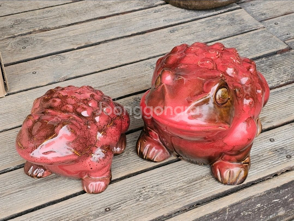 새거 도자기 두꺼비 장식품 2개 세트 개 별 구매가능--1