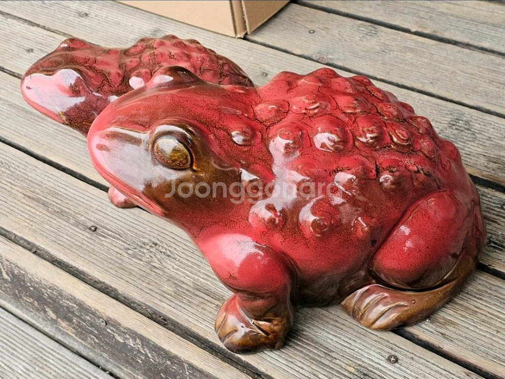 새거 도자기 두꺼비 장식품 2개 세트 개 별 구매가능--3