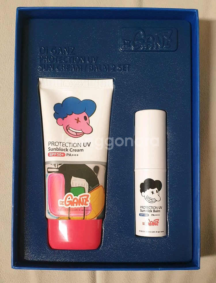 디간지 선블럭 크림 + 선스틱 2종세트 새상품--0