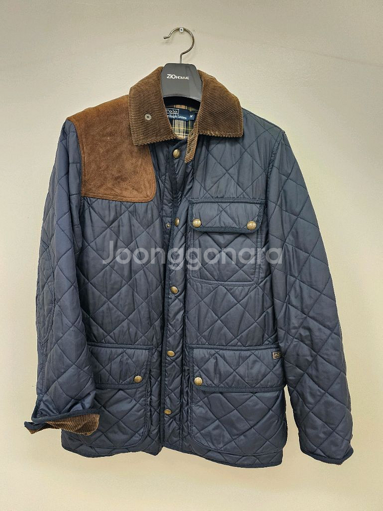 [95]정품 폴로 랄프로렌 캠튼 퀼팅자켓 스웨이드 네이--0